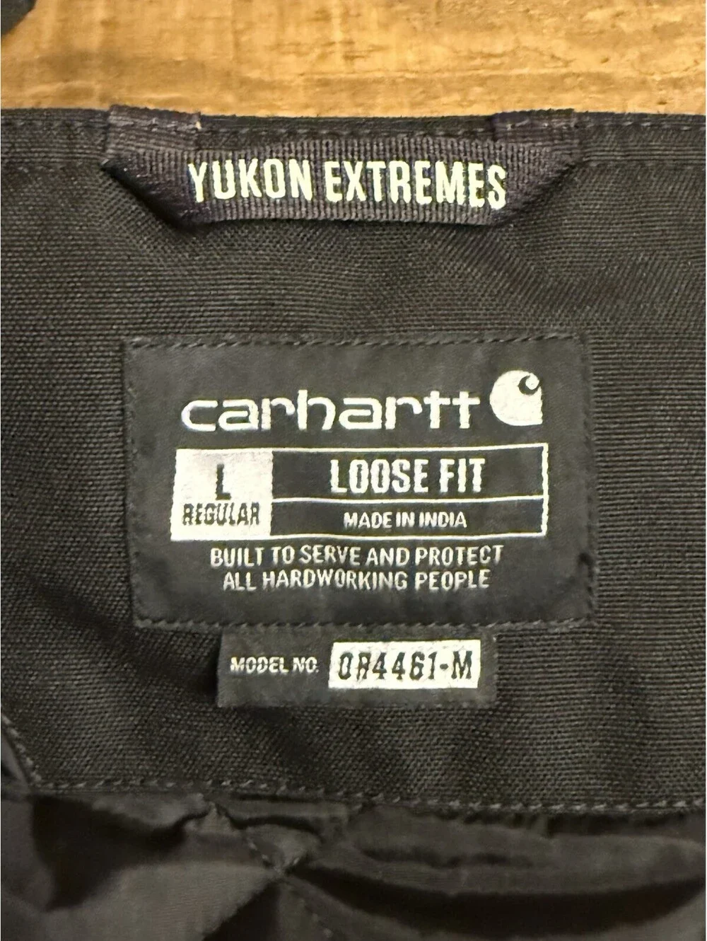 Carhartt Loose Fit Yukon Extremes Insulated Overalls Men's Size L Black
